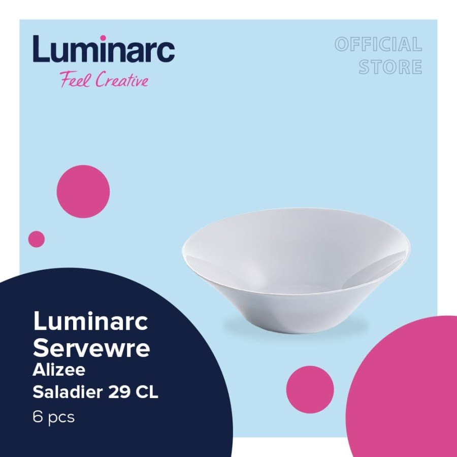 Luminarc Serveware Alizee - Saladier 29 CL - 6pcs
